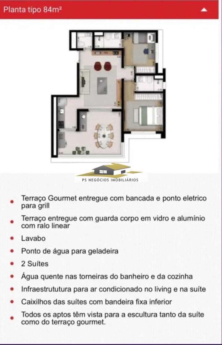 Apartamento, 2 quartos, 84 m² - Foto 10