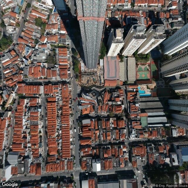 Imagem estática do "Street View" da localização