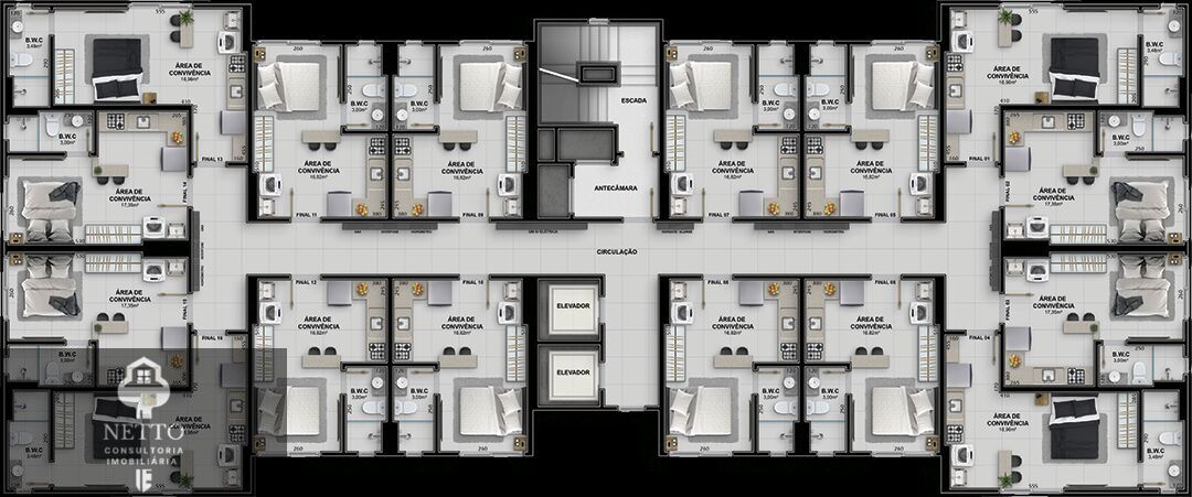 Apartamento, 1 quarto - Foto 12