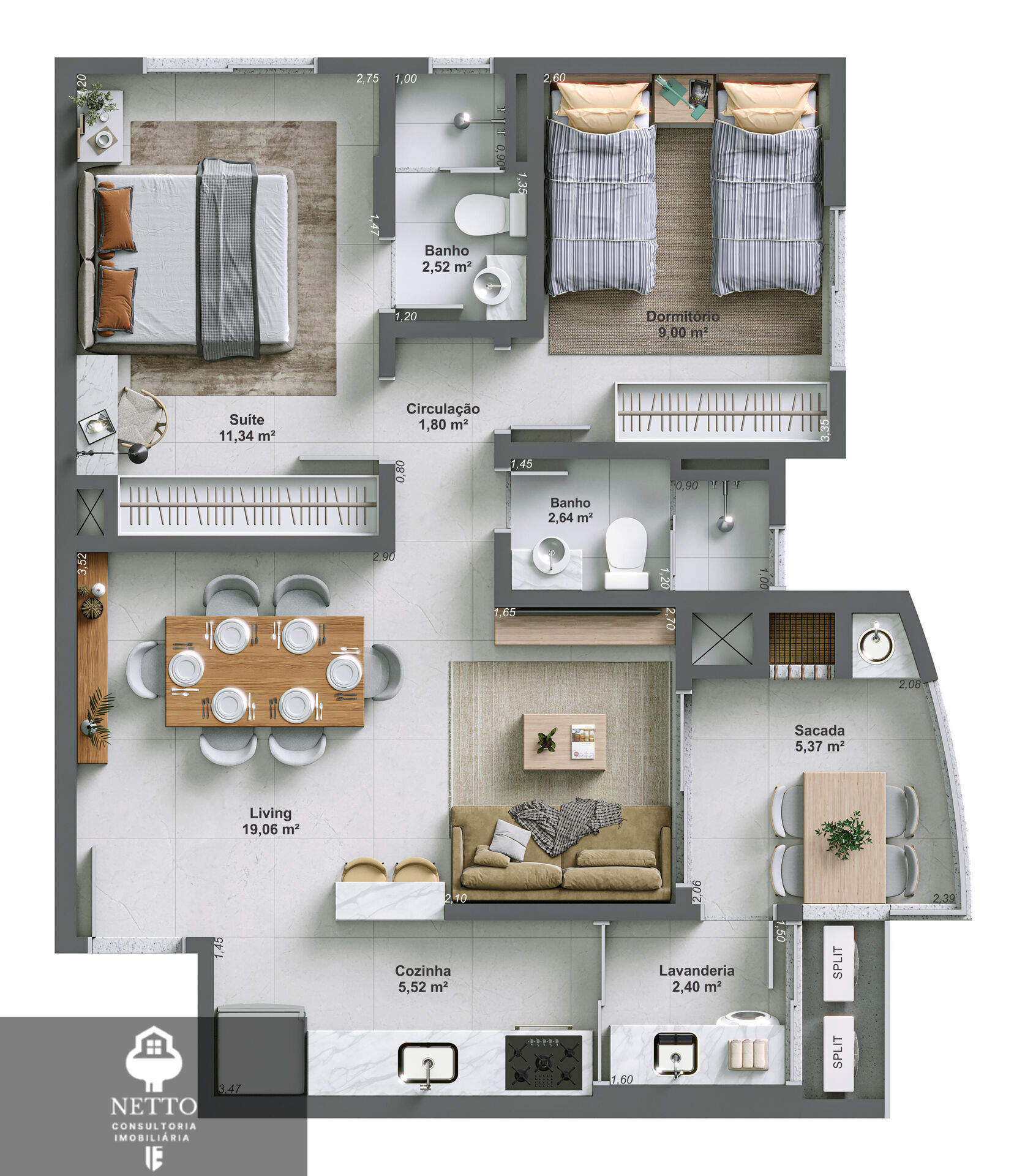 Apartamento, 2 quartos, 67 m² - Foto 5