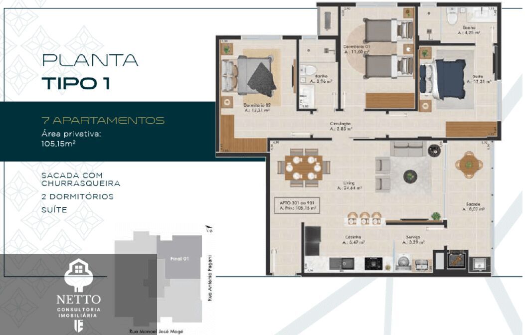 Apartamento, 3 quartos - Foto 16