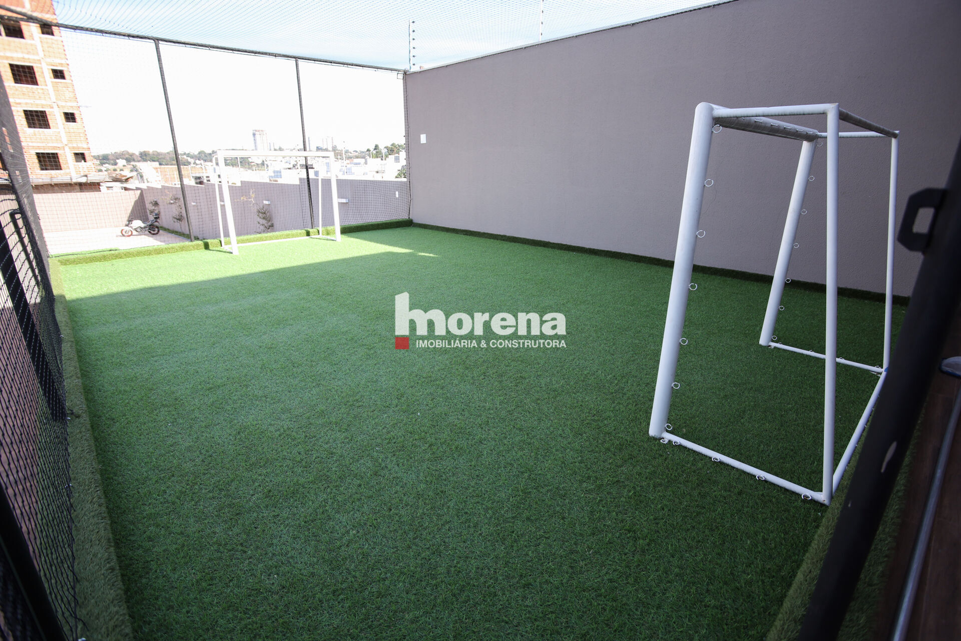 Mini campo gramado