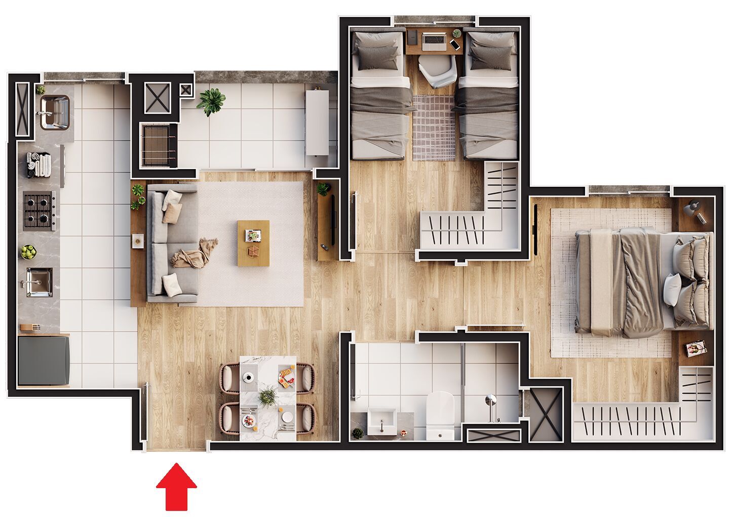 Apartamento à venda com 2 quartos, 50m² - Foto 15