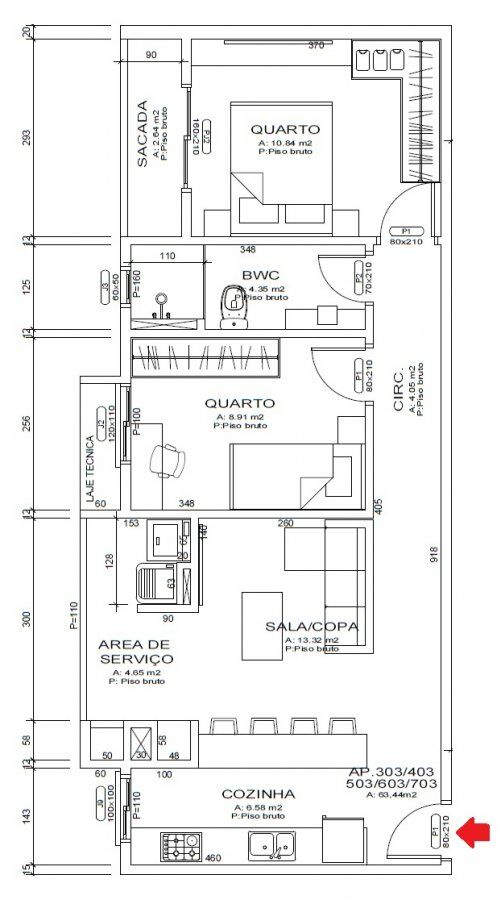 Apartamento à venda com 2 quartos, 63m² - Foto 13