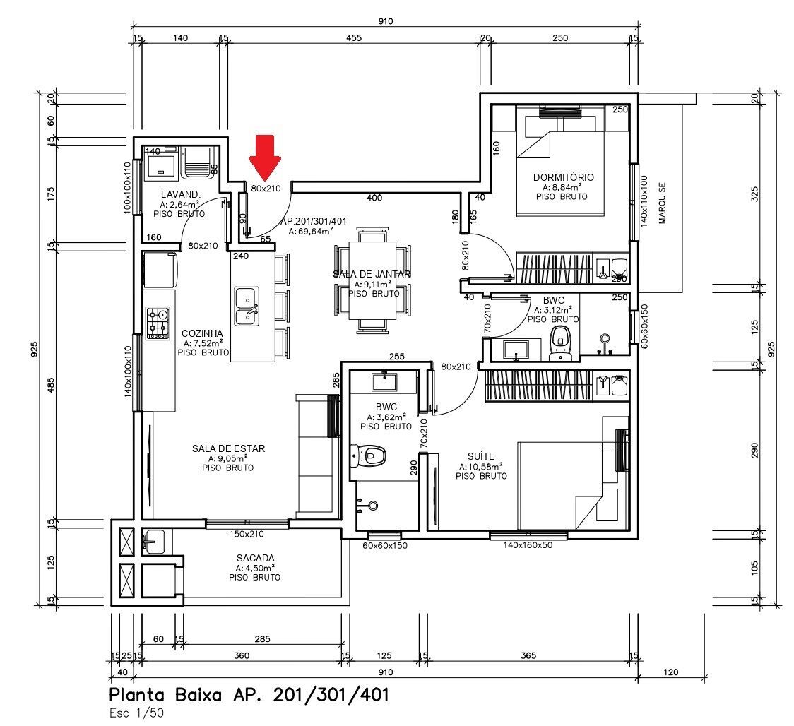 Apartamento à venda com 2 quartos, 69m² - Foto 14