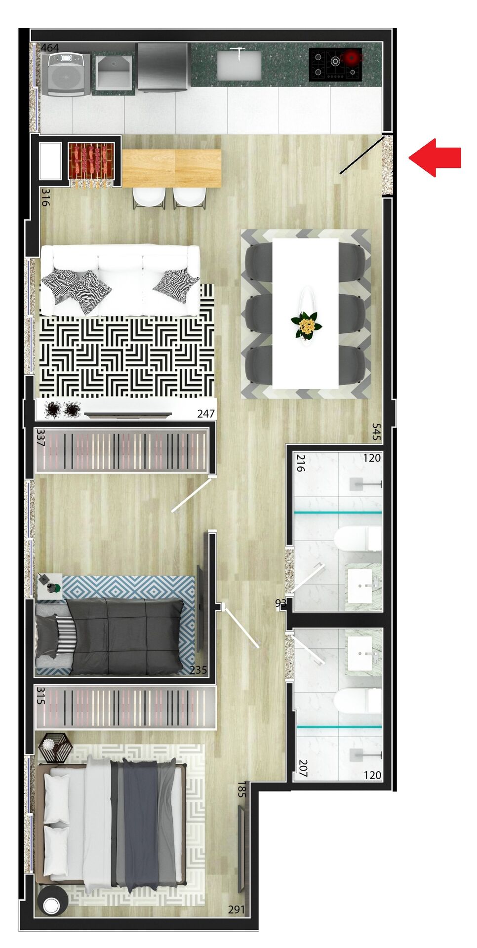 Apartamento à venda com 2 quartos, 58m² - Foto 12