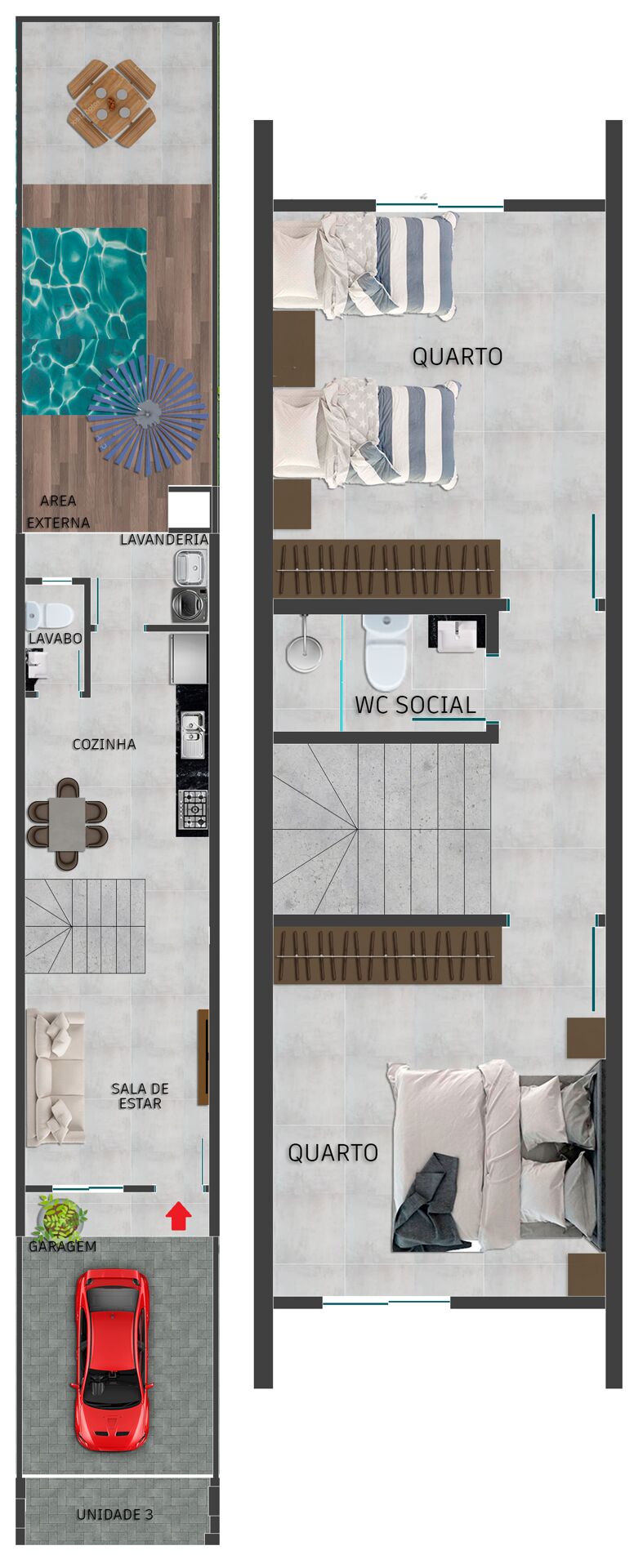 Sobrado, 2 quartos, 70 m² - Foto 8