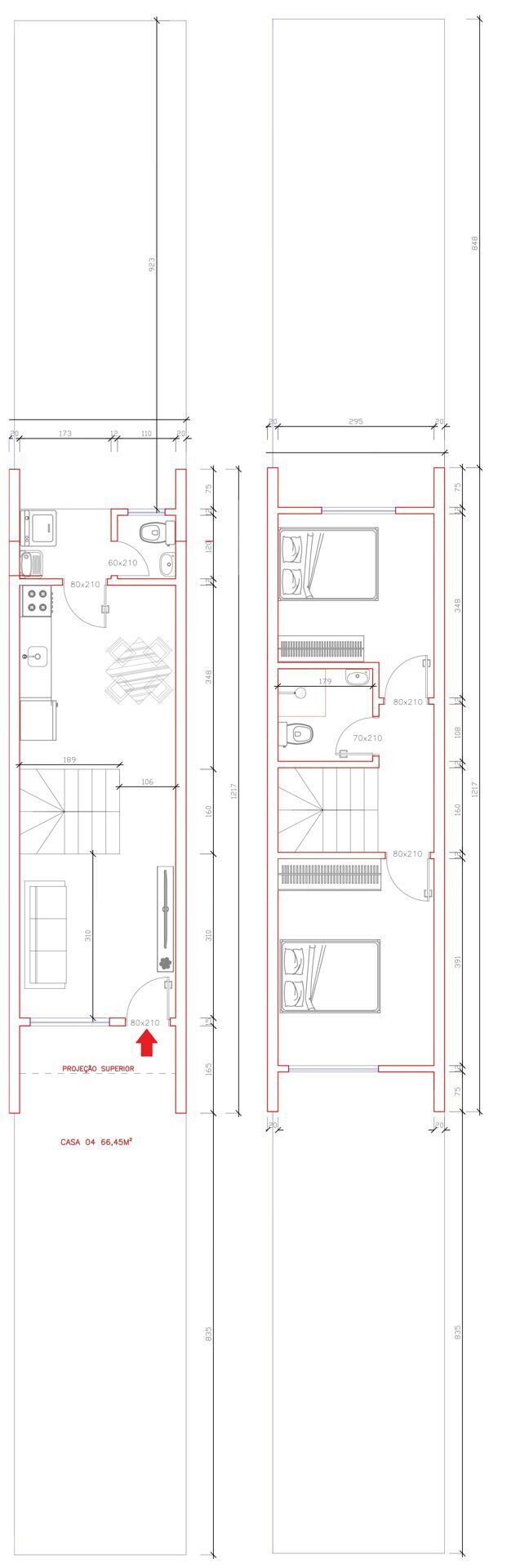 Sobrado, 2 quartos, 66 m² - Foto 7