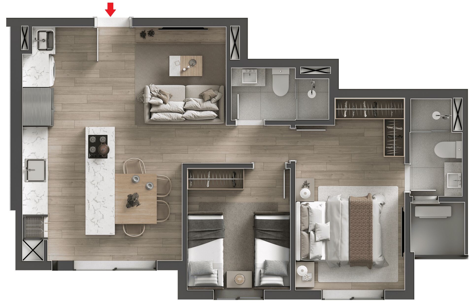 Apartamento, 2 quartos, 61 m² - Foto 11