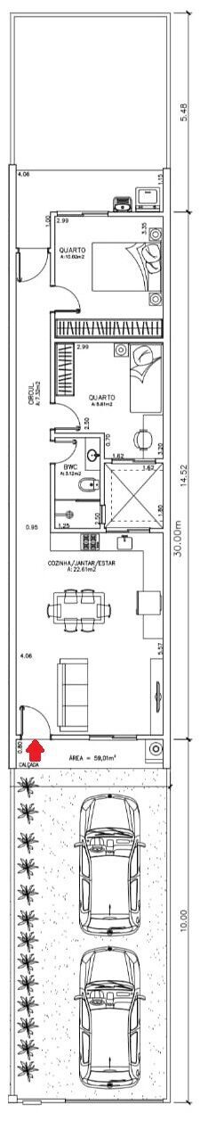 Sobrado, 2 quartos, 59 m² - Foto 8