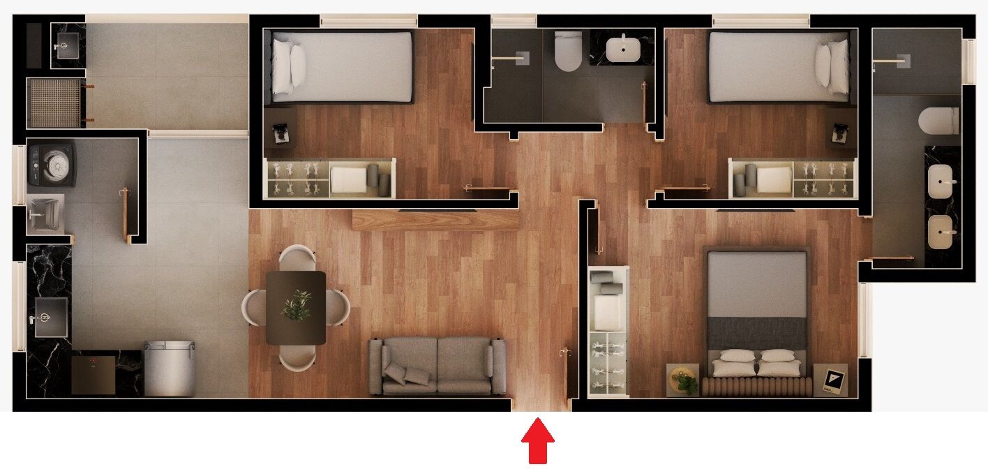 Apartamento à venda com 3 quartos, 66m² - Foto 11