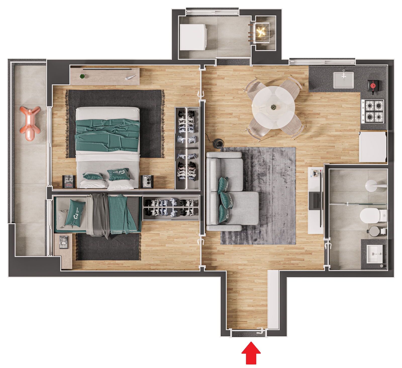 Apartamento à venda com 2 quartos, 48m² - Foto 15