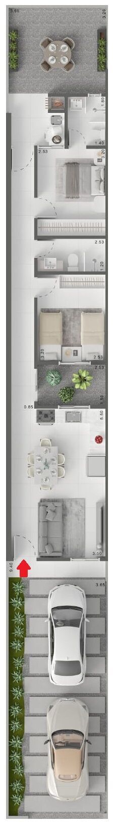 Sobrado, 2 quartos, 57 m² - Foto 5