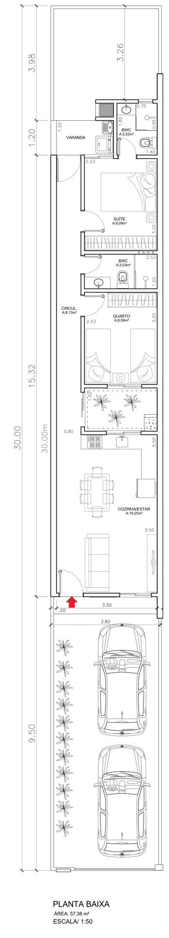 Sobrado, 2 quartos, 57 m² - Foto 7
