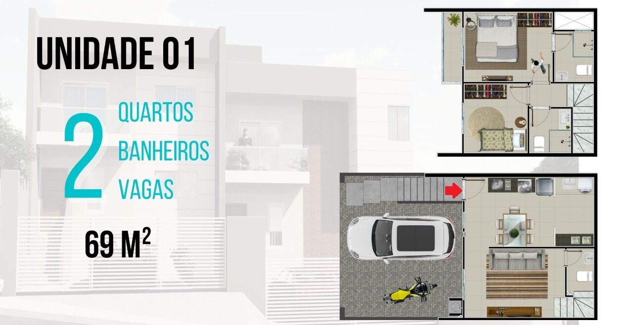 Sobrado à venda com 2 quartos, 69m² - Foto 9