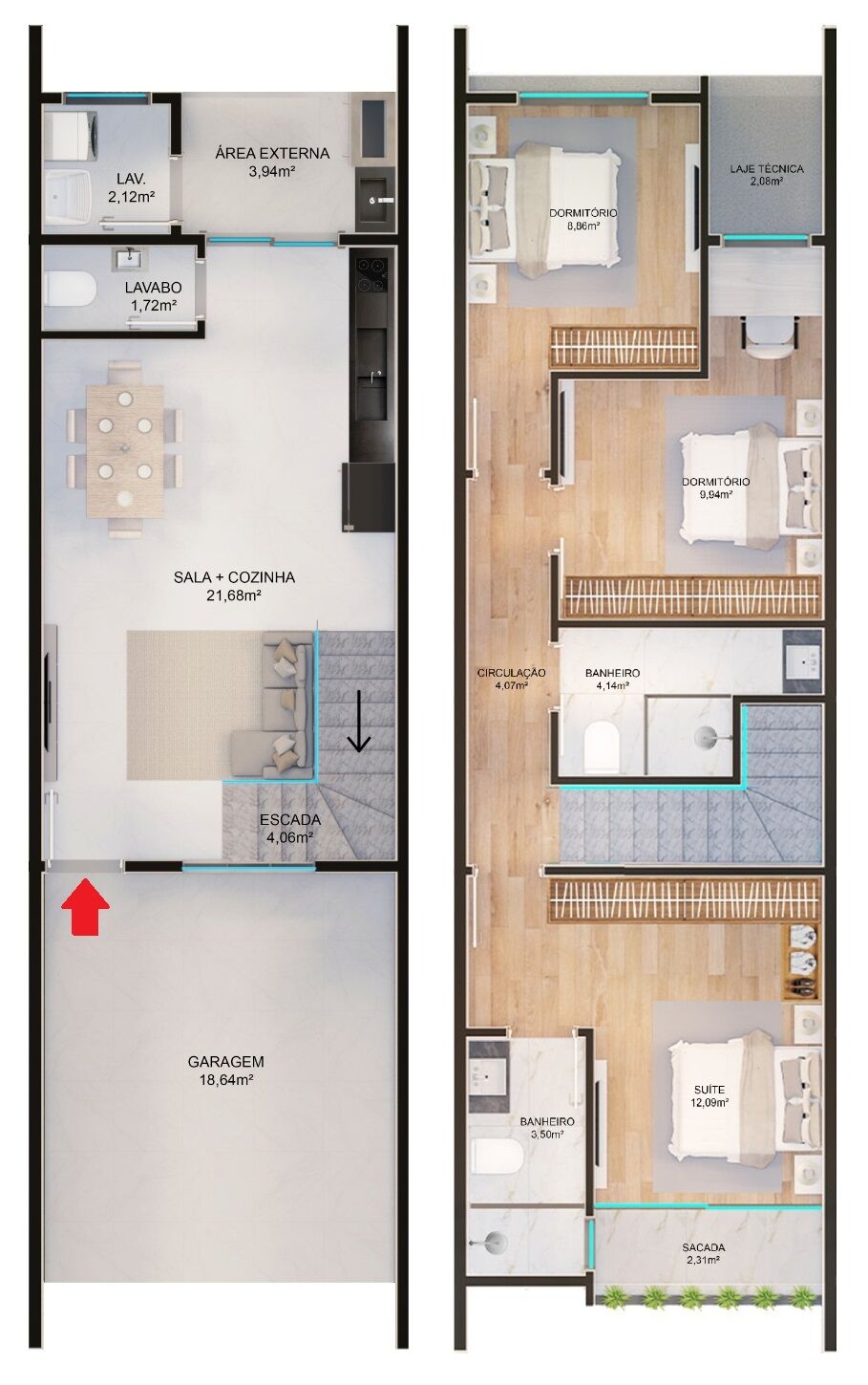 Sobrado à venda com 3 quartos, 120m² - Foto 16