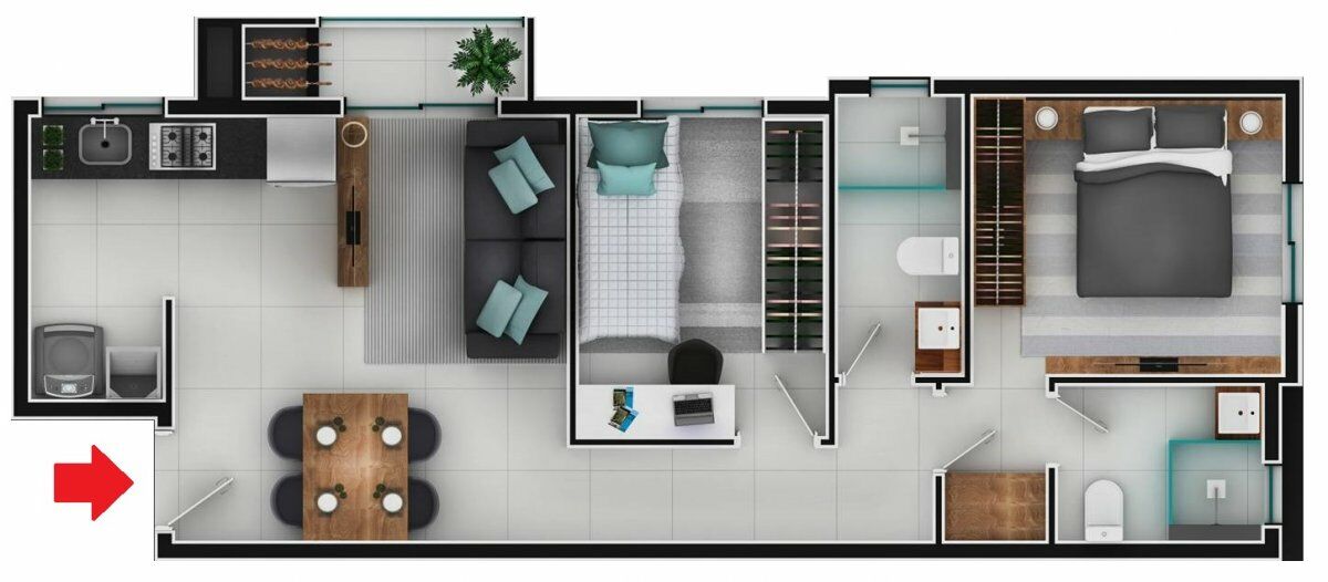 Apartamento à venda com 2 quartos, 56m² - Foto 16