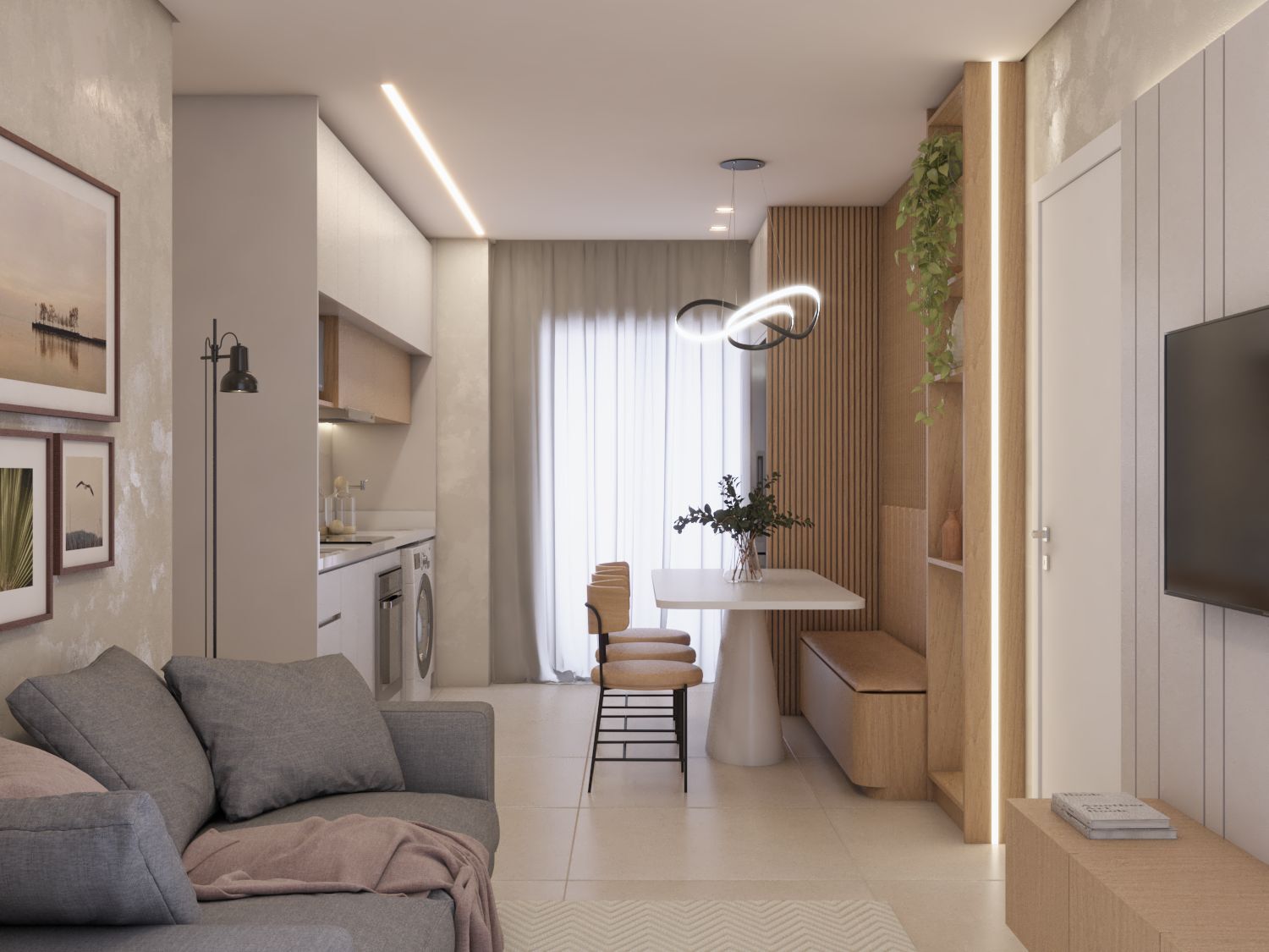 Apartamento à venda com 2 quartos, 56m² - Foto 2