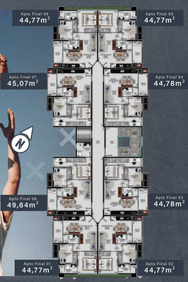 Apartamento, 2 quartos, 50 m² - Foto 12