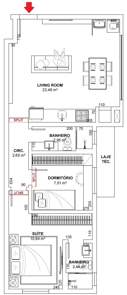 Apartamento à venda com 2 quartos, 57m² - Foto 7