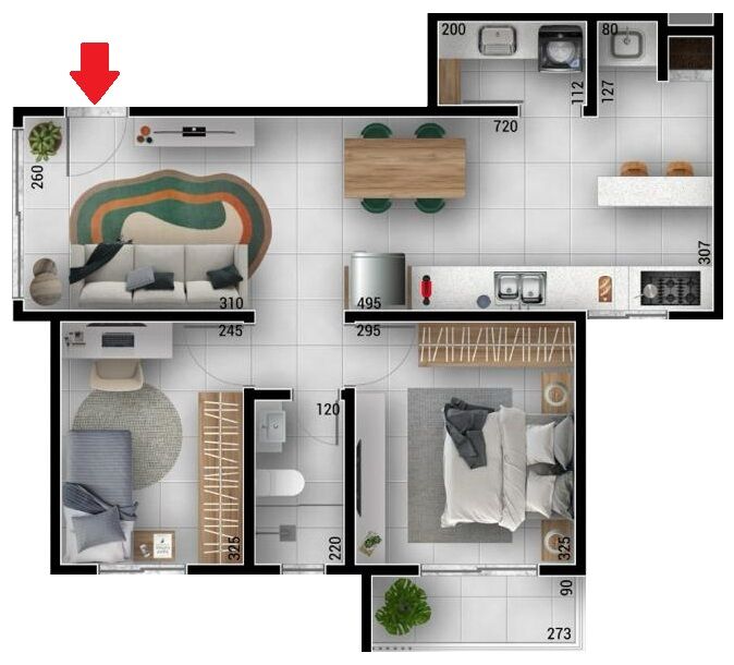 Apartamento à venda com 2 quartos, 60m² - Foto 10