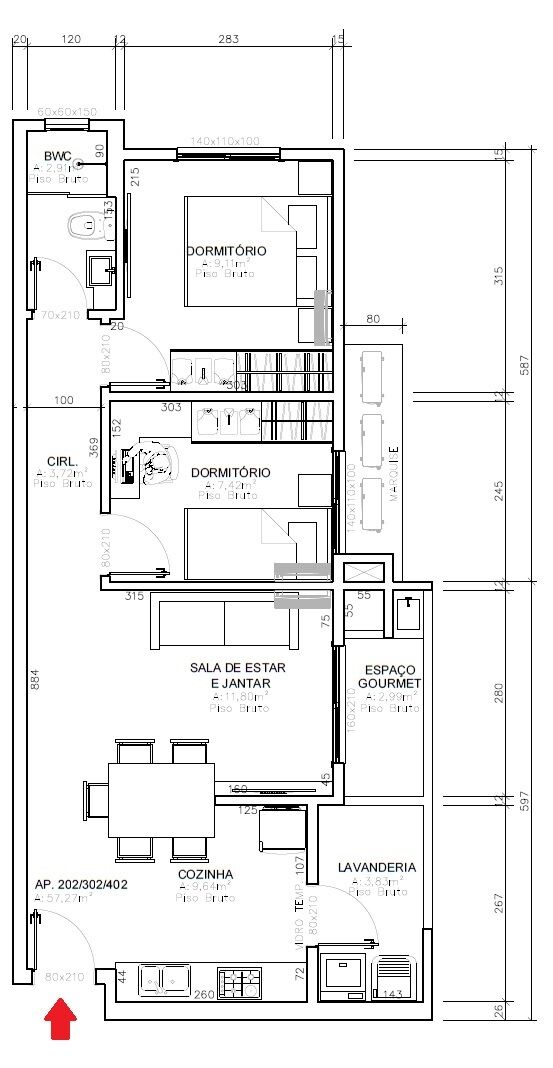 Apartamento à venda com 2 quartos, 57m² - Foto 16