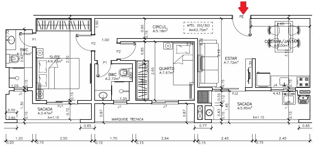 Apartamento à venda com 2 quartos, 63m² - Foto 17