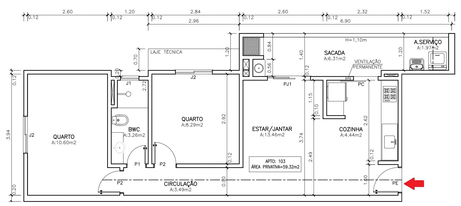 Apartamento, 2 quartos, 59 m² - Foto 16