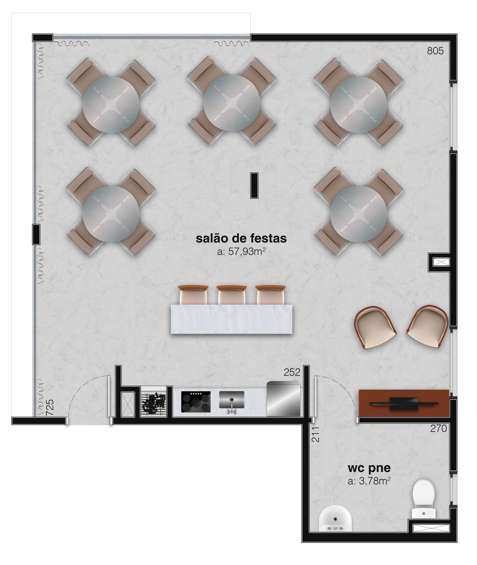 Apartamento à venda com 2 quartos, 67m² - Foto 12