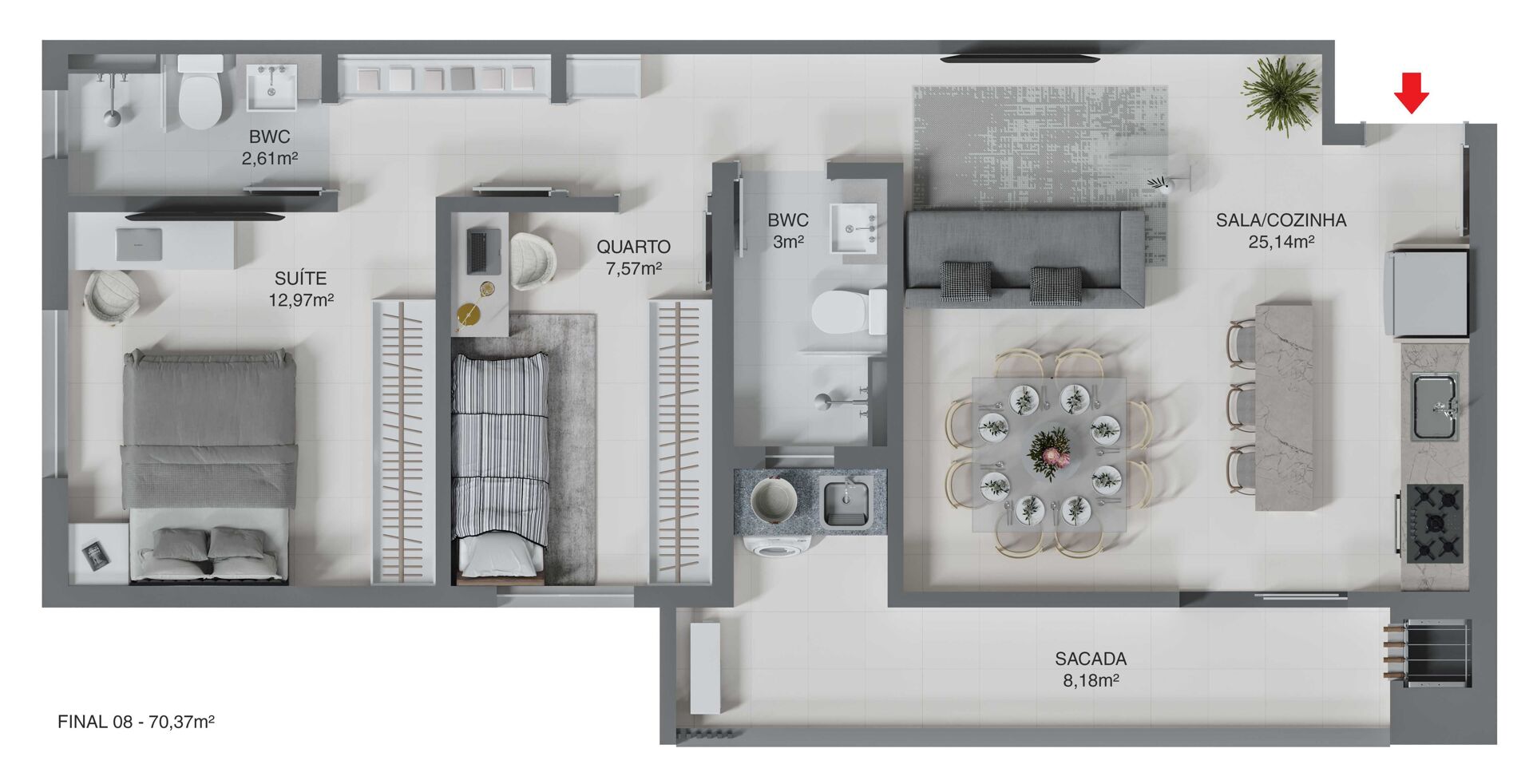 Apartamento à venda com 2 quartos, 70m² - Foto 17