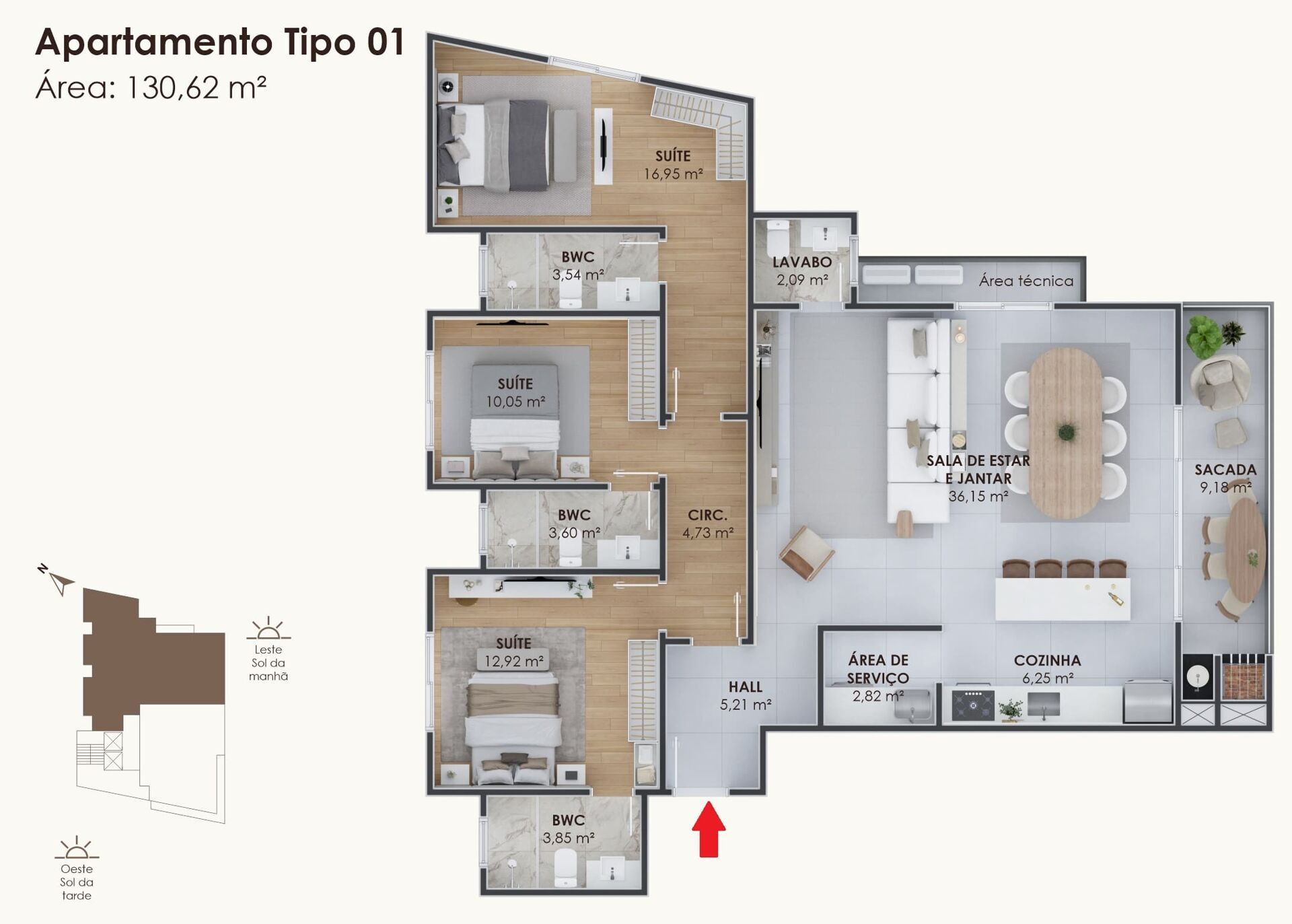 Apartamento, 3 quartos, 130 m² - Foto 14