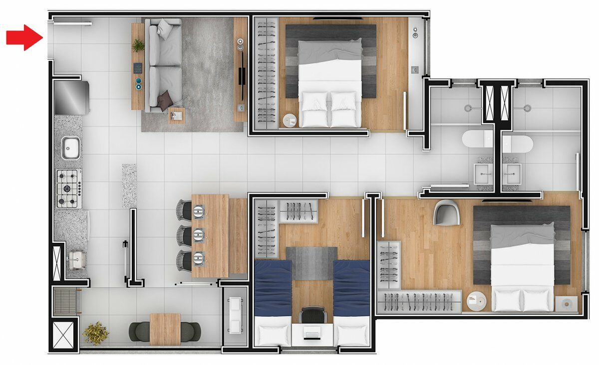 Apartamento à venda com 3 quartos, 78m² - Foto 15