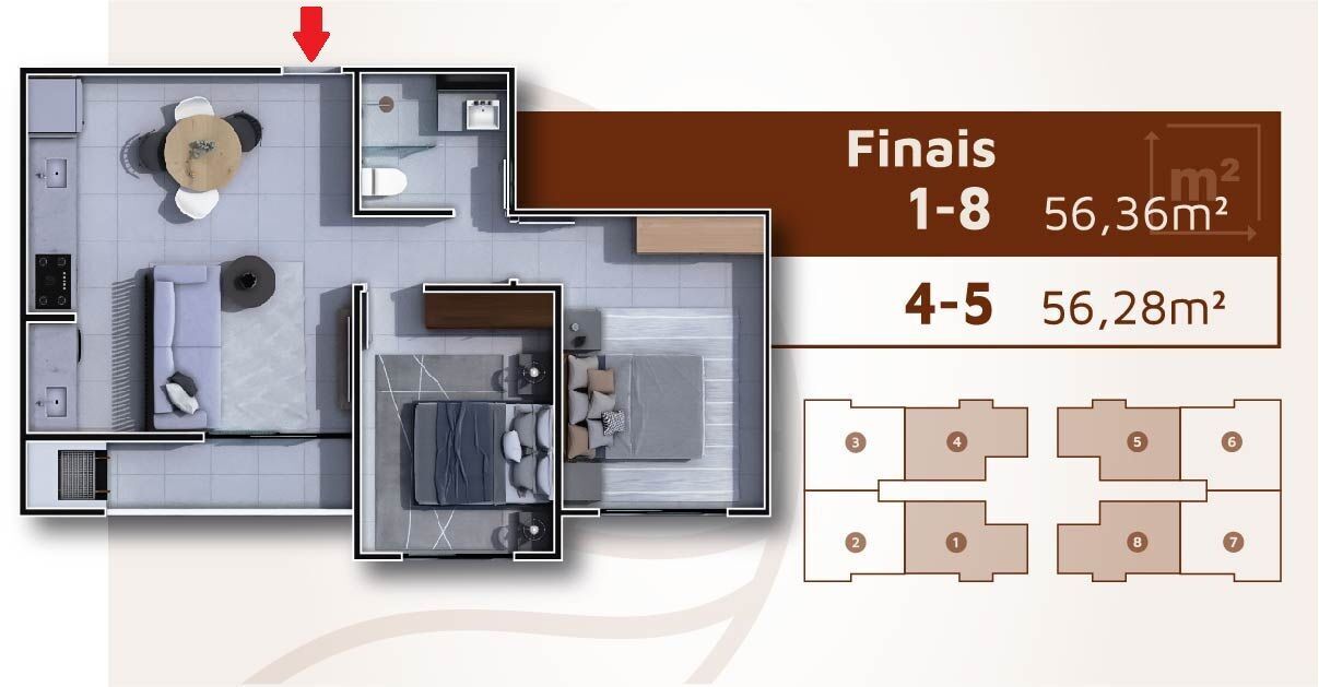 Apartamento à venda com 2 quartos, 56m² - Foto 15