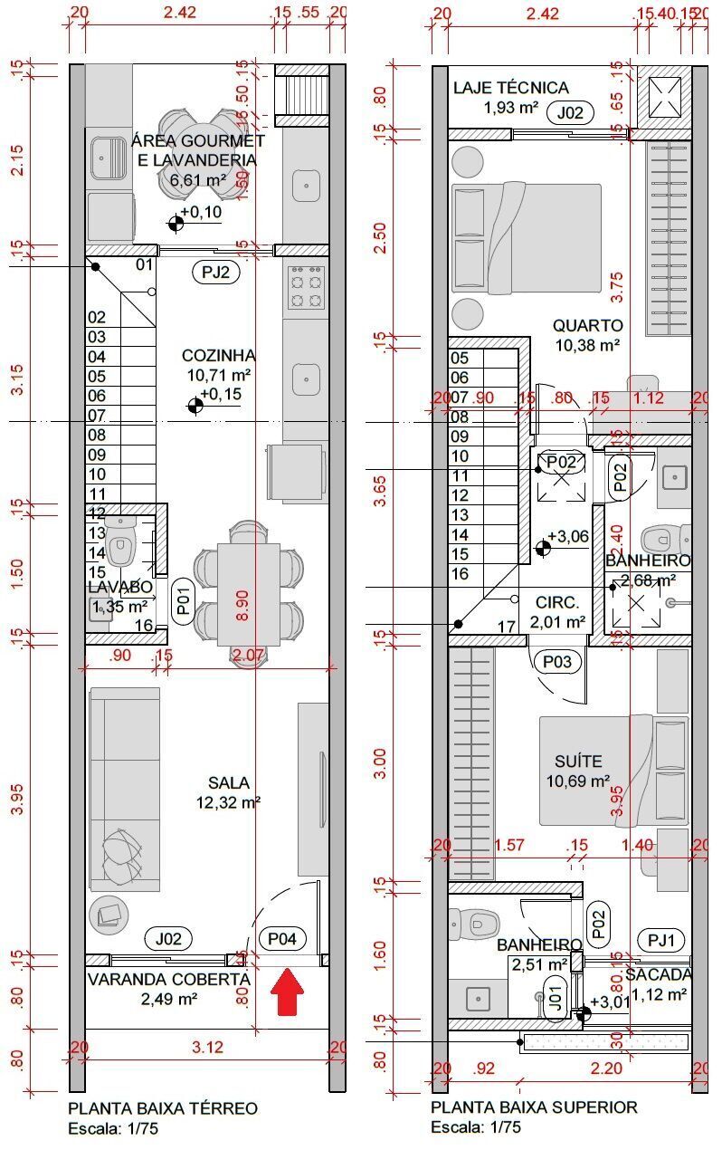 Sobrado, 2 quartos, 82 m² - Foto 7
