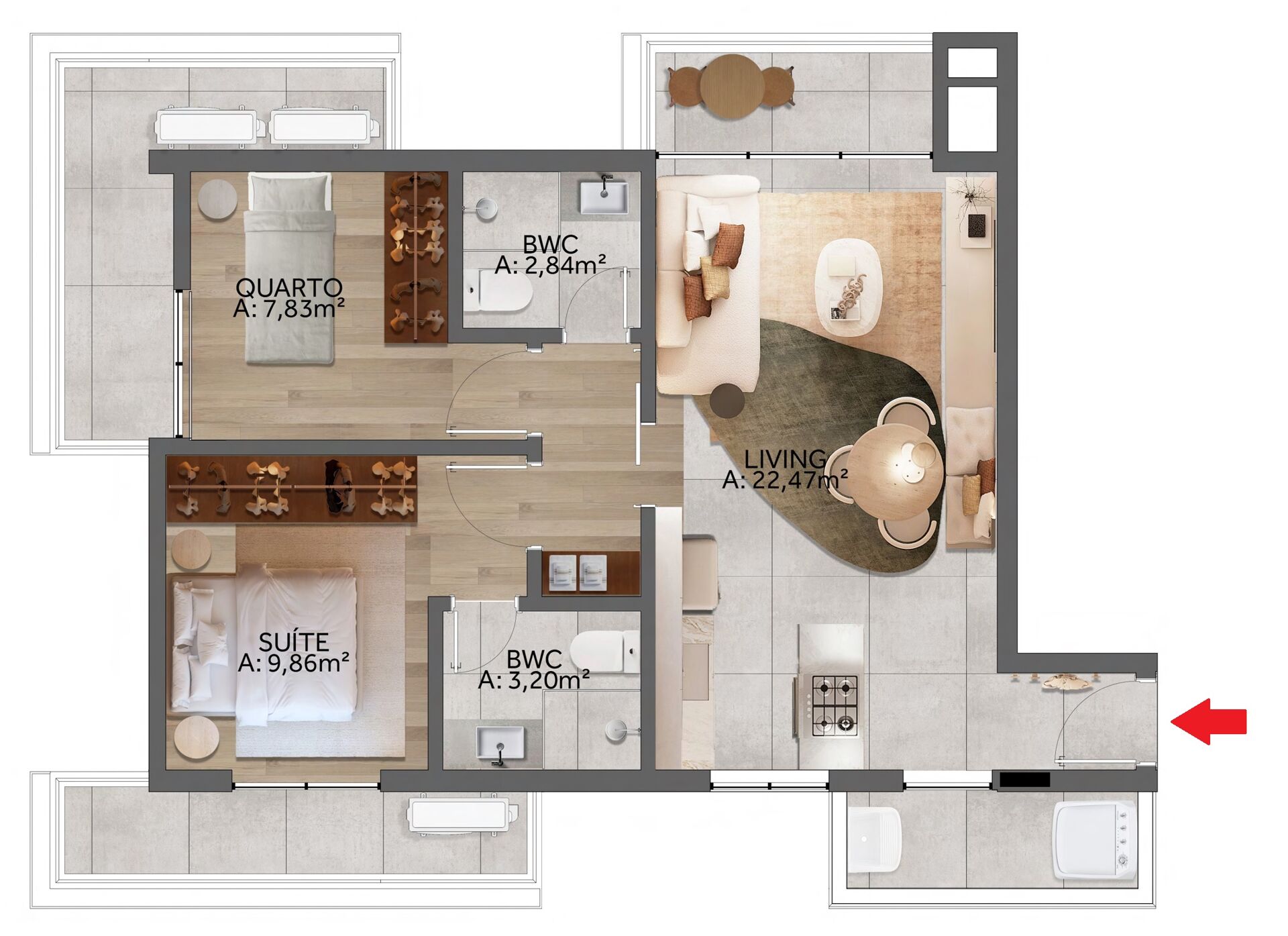 Apartamento à venda com 2 quartos, 77m² - Foto 17