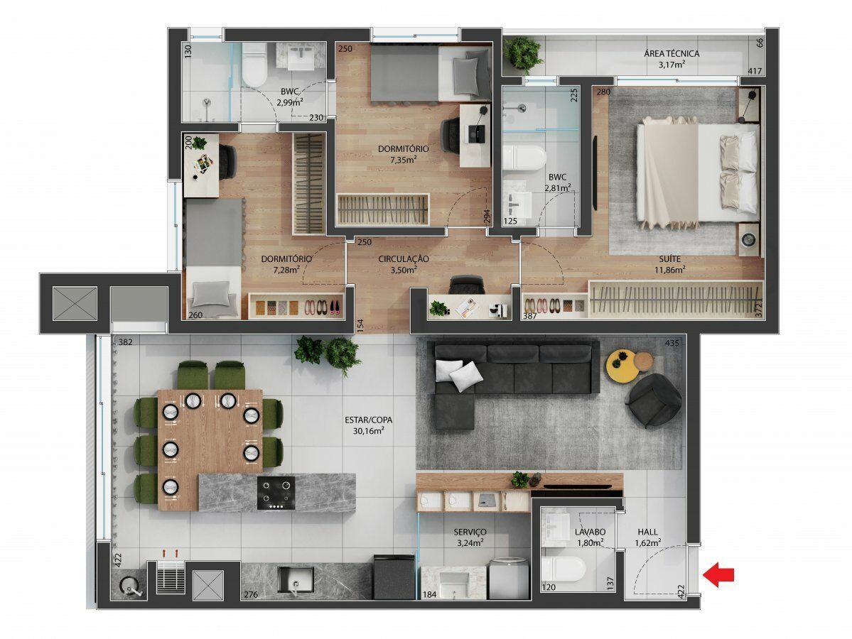 Apartamento à venda com 3 quartos, 88m² - Foto 16