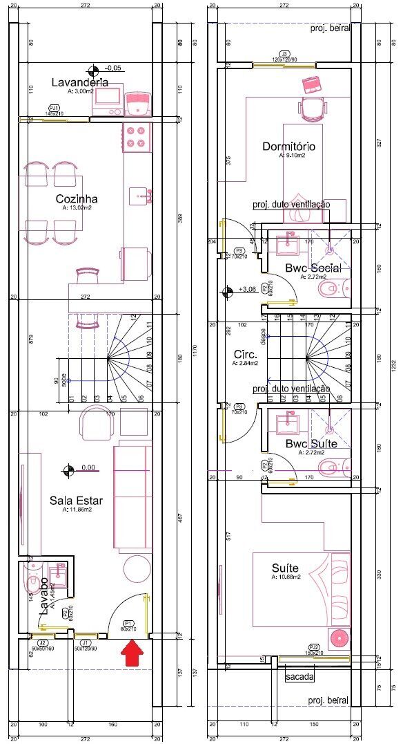 Sobrado à venda com 2 quartos, 70m² - Foto 7