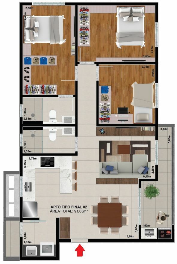 Apartamento à venda com 3 quartos, 92m² - Foto 16