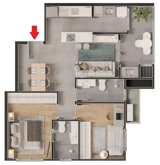 Apartamento, 2 quartos, 66 m² - Foto 17