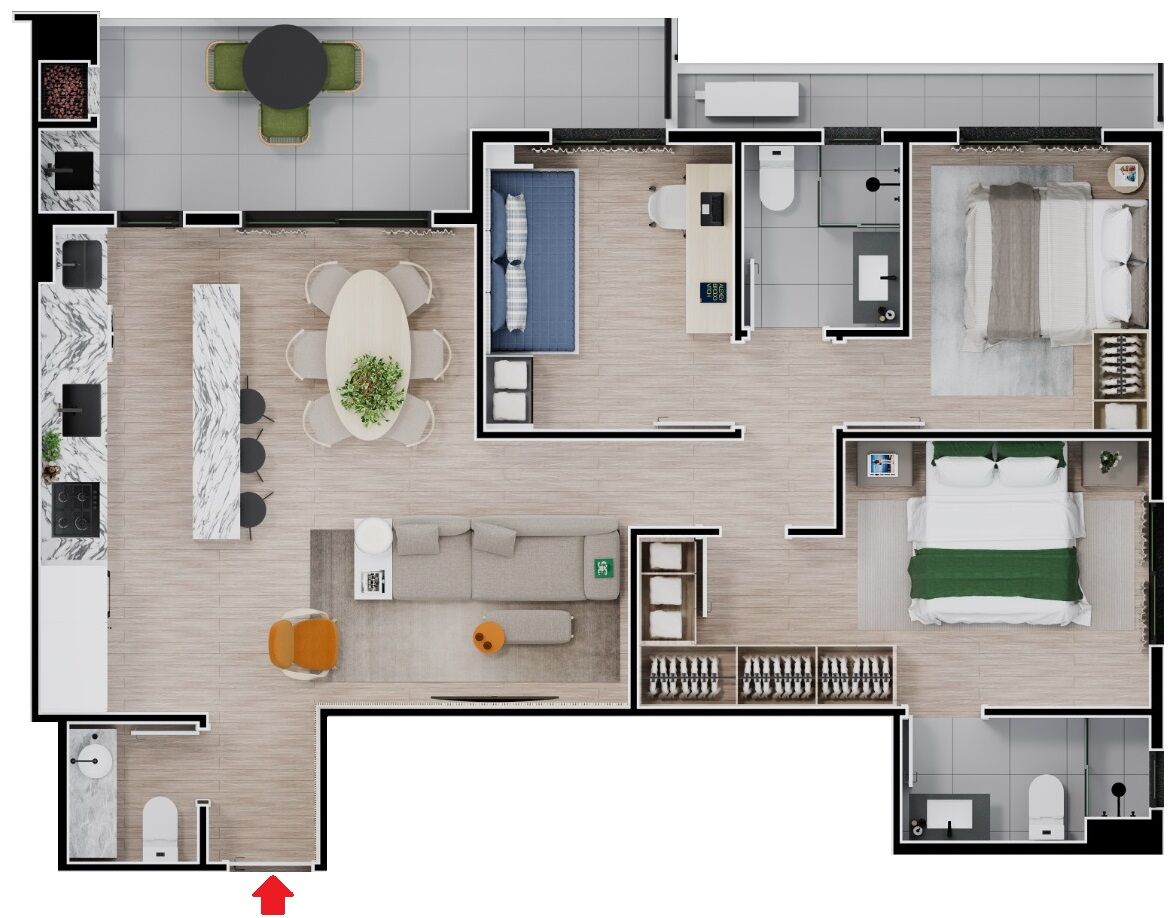 Apartamento à venda com 3 quartos, 92m² - Foto 12