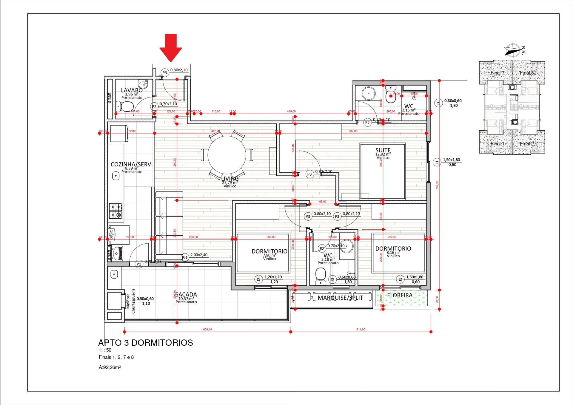 Apartamento à venda com 3 quartos, 92m² - Foto 13