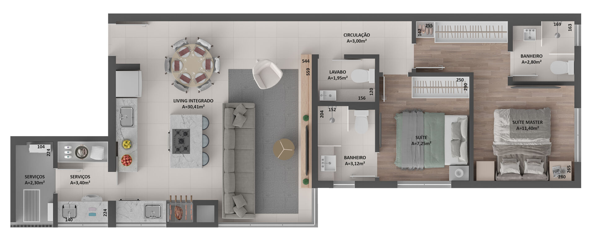 Apartamento, 2 quartos, 74 m² - Foto 11