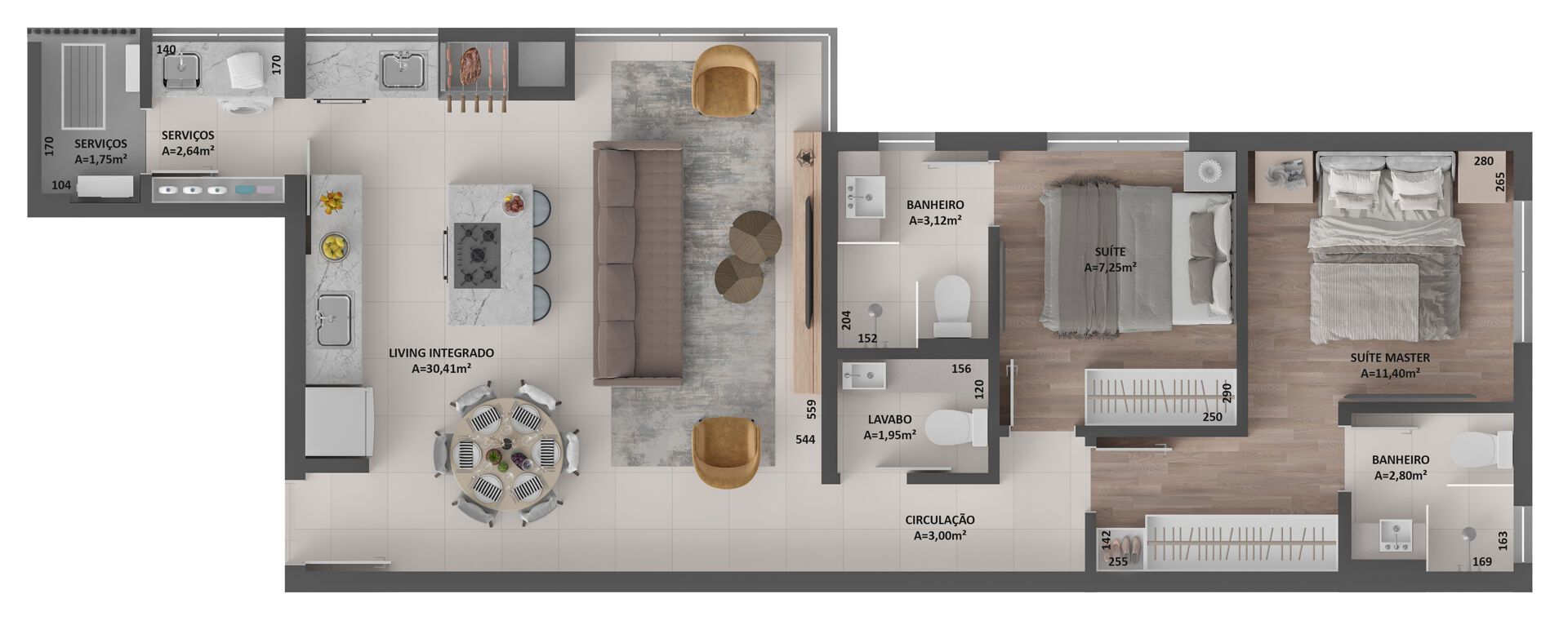 Apartamento, 2 quartos, 74 m² - Foto 12