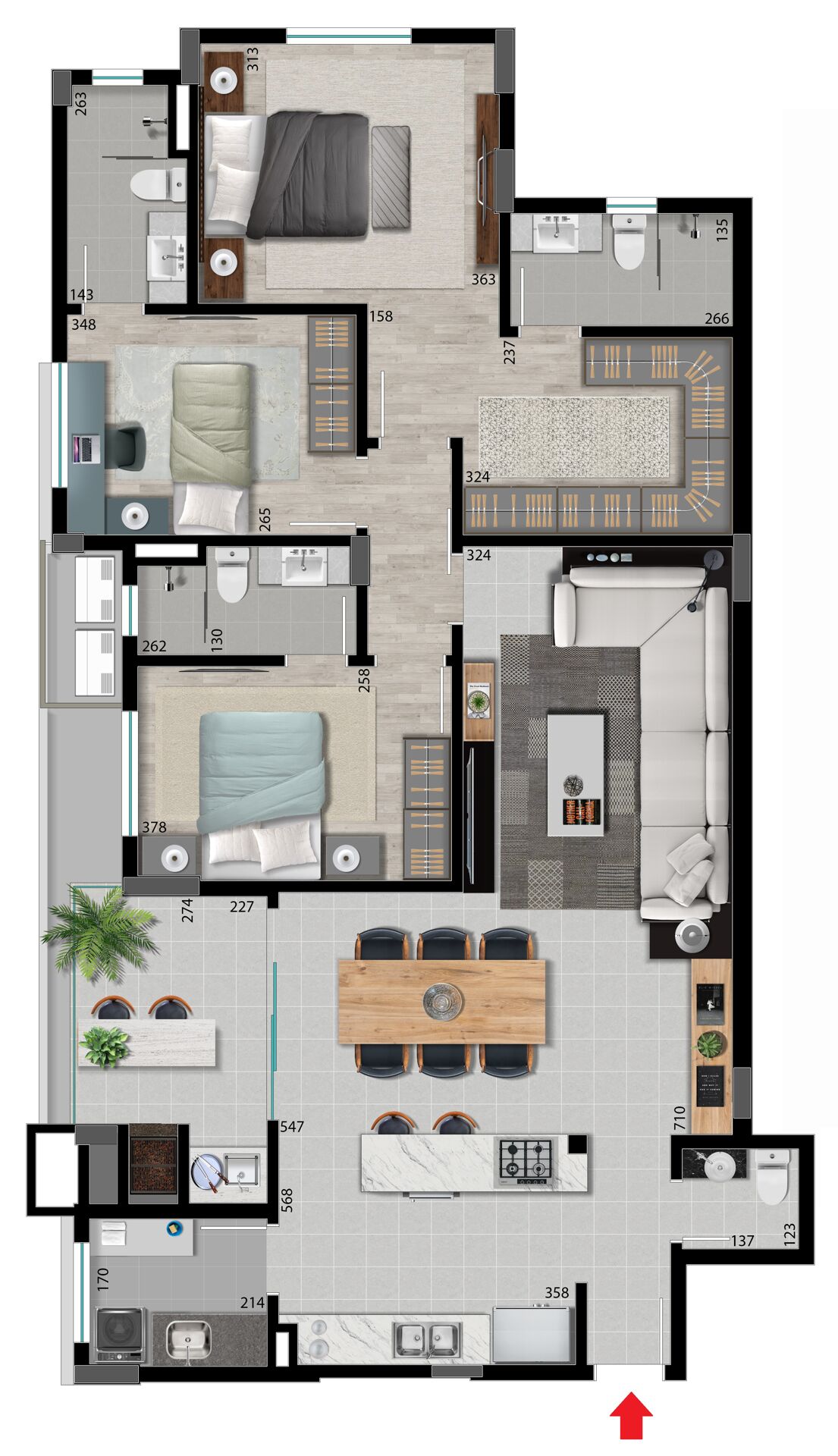 Apartamento à venda com 3 quartos, 124m² - Foto 16