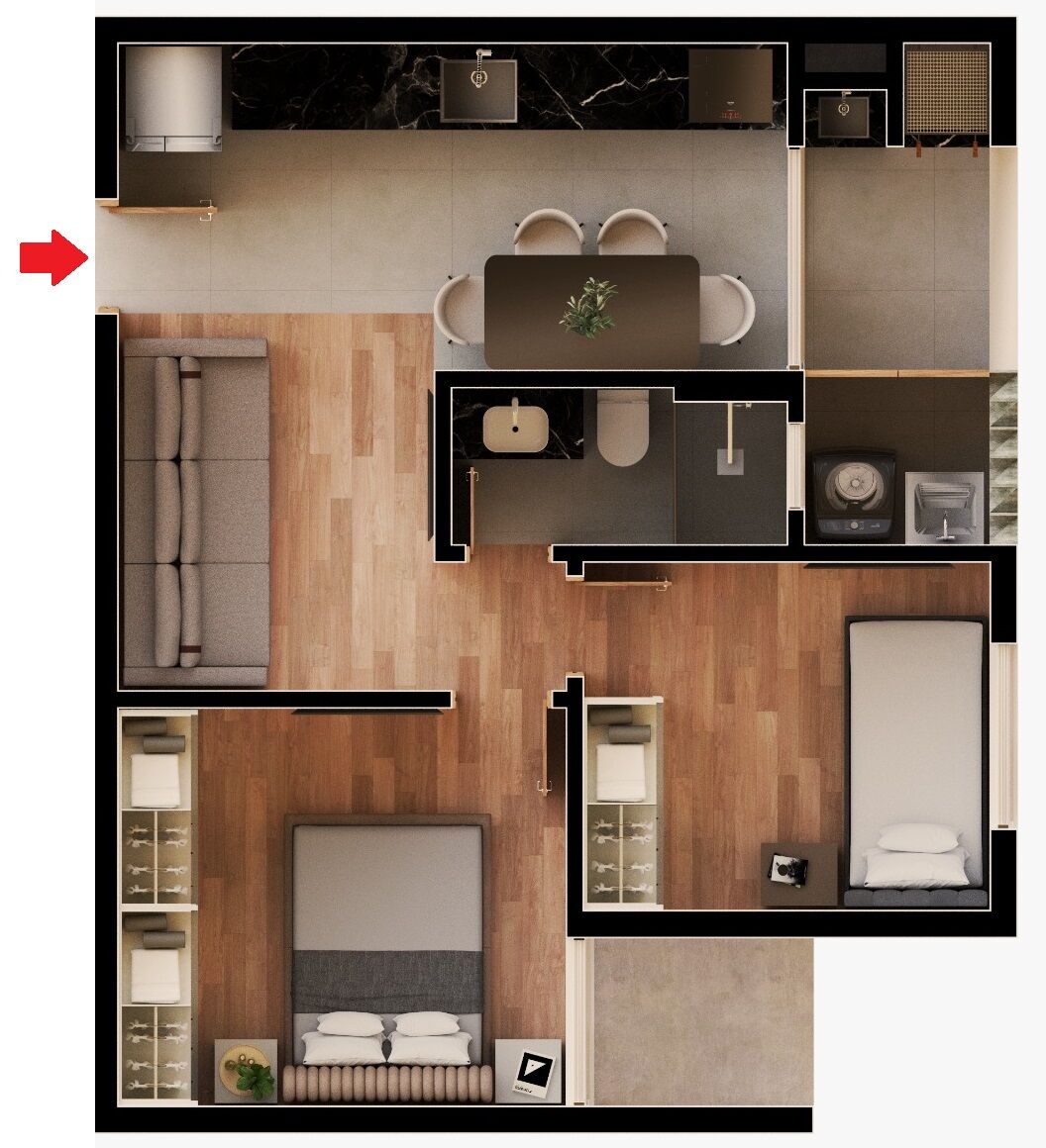 Apartamento à venda com 2 quartos, 45m² - Foto 10