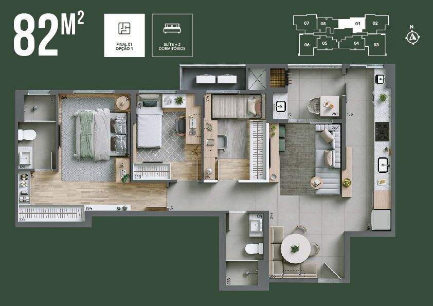 Apartamento à venda com 3 quartos, 85m² - Foto 16