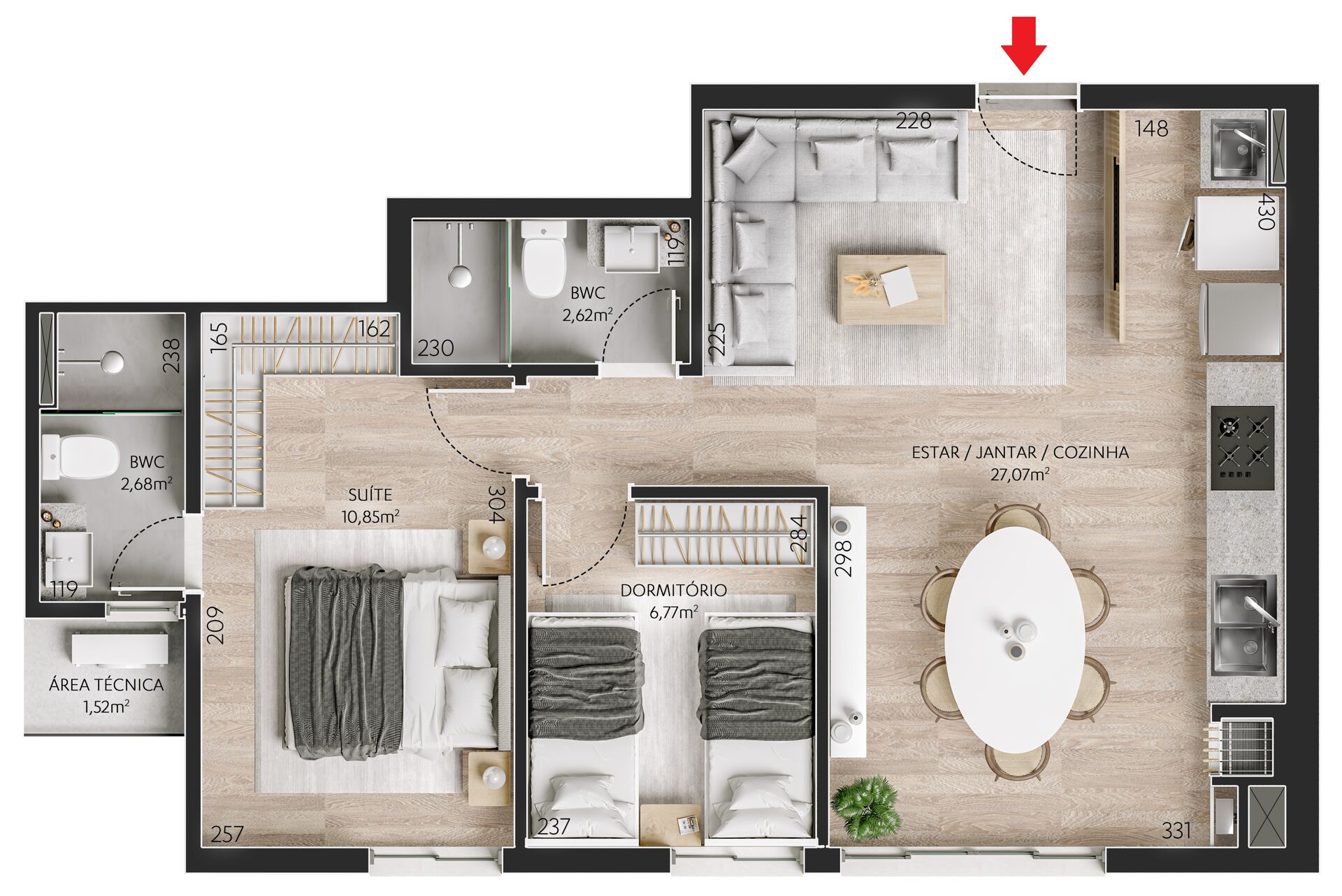 Apartamento à venda com 2 quartos, 62m² - Foto 17