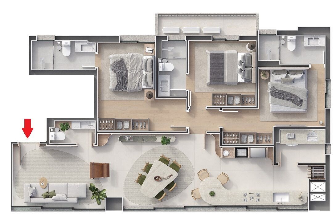 Apartamento, 3 quartos, 110 m² - Foto 12