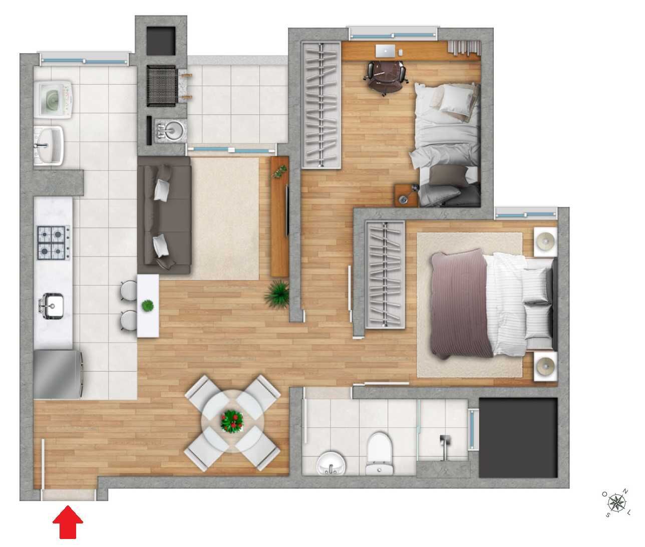 Apartamento, 2 quartos, 53 m² - Foto 16