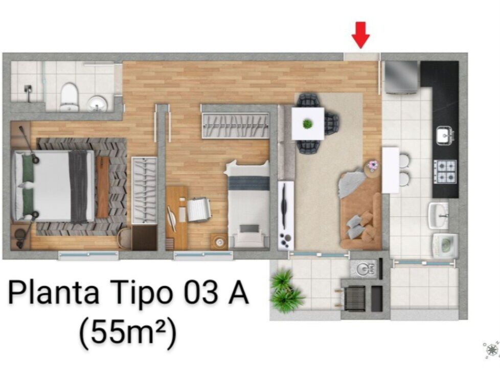 Apartamento à venda com 2 quartos, 55m² - Foto 17